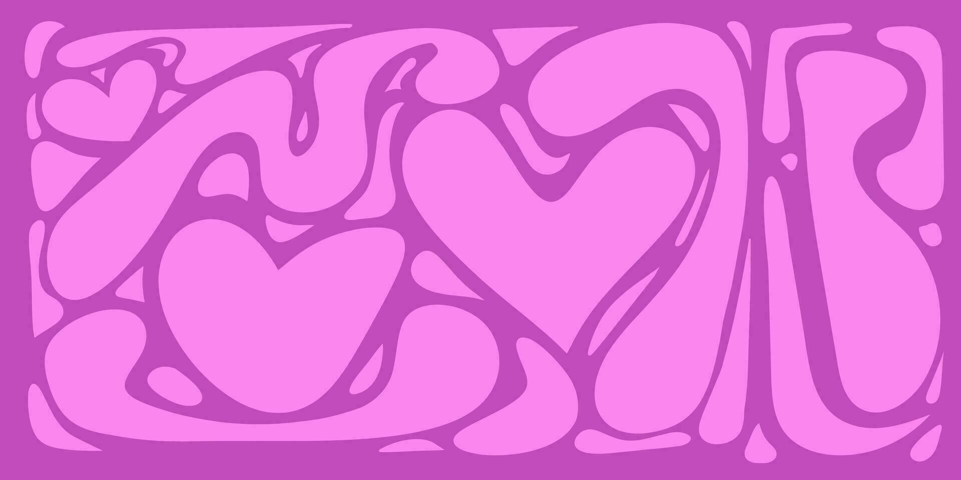 mano disegnato contemporaneo astratto forme. dinamico colorato le forme e linea. abstrack sfondi, rosa memphis, San Valentino giorno, vettore