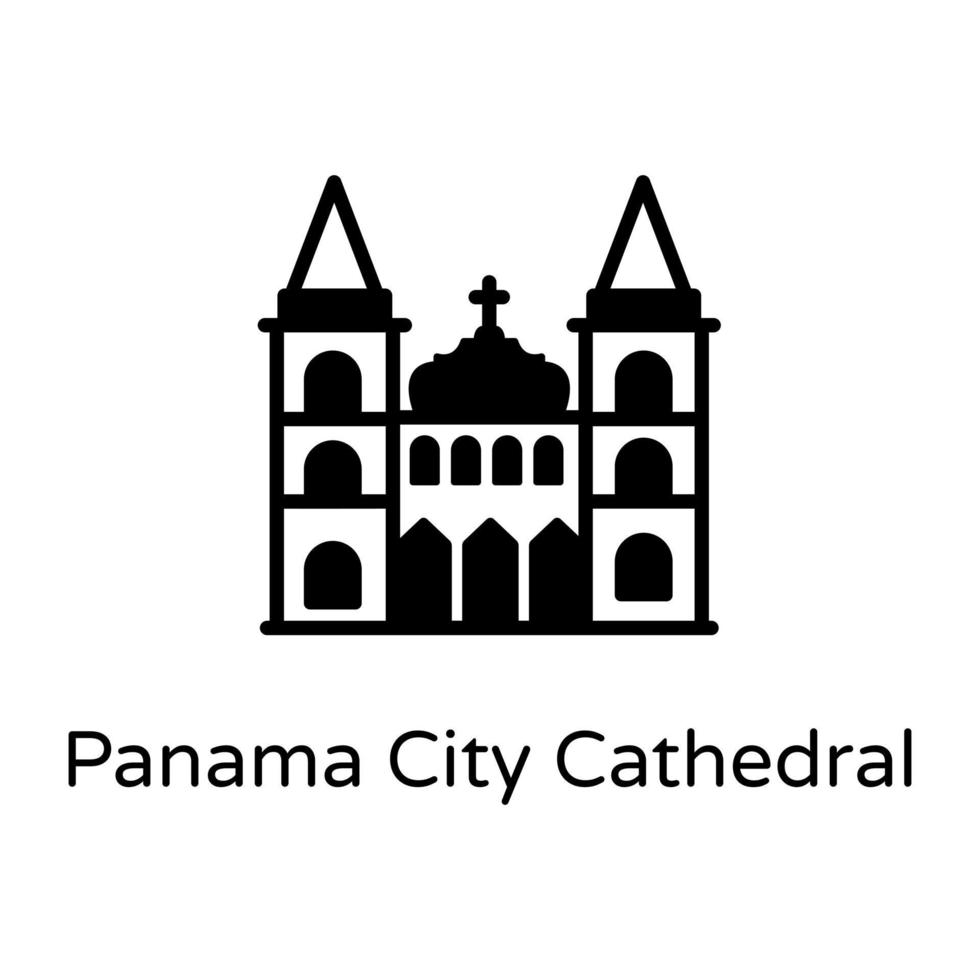 cattedrale della città di panama vettore