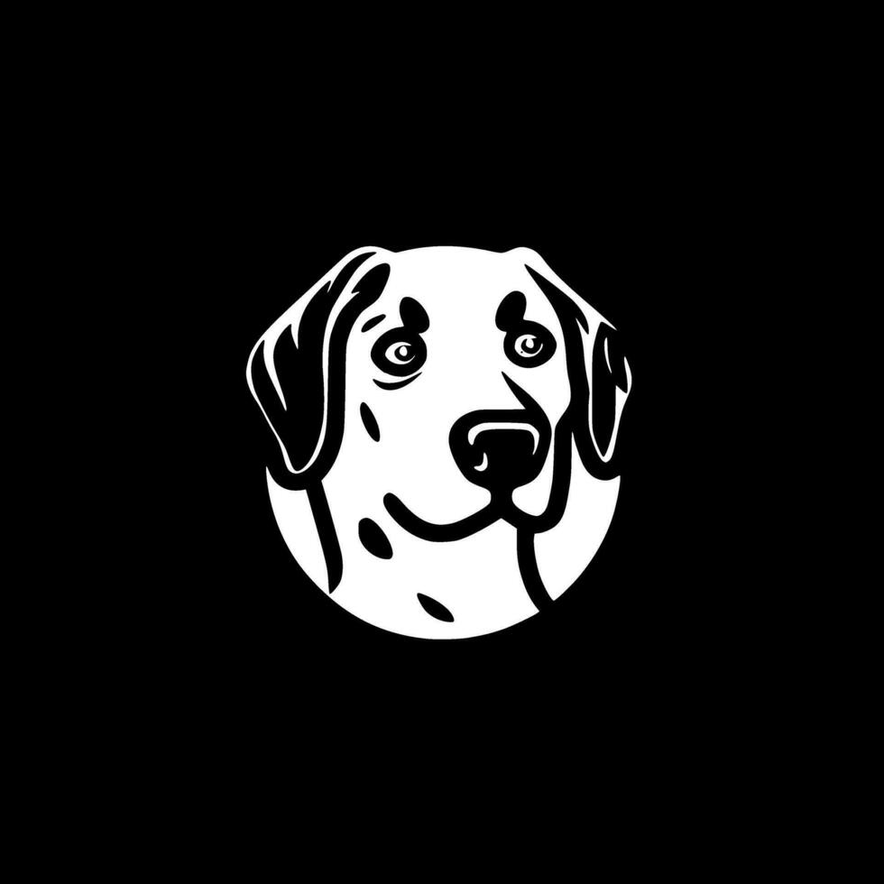 dalmata - minimalista e piatto logo - vettore illustrazione