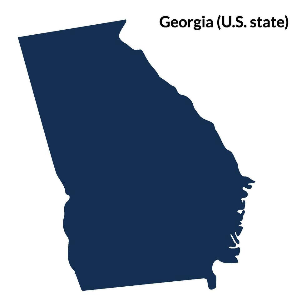 carta geografica di il noi stato Georgia. noi stato Georgia carta geografica. Stati Uniti d'America carta geografica vettore