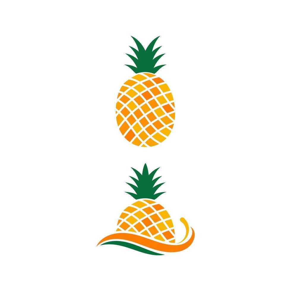 ananas frutta icona modello illustrazione vettoriale