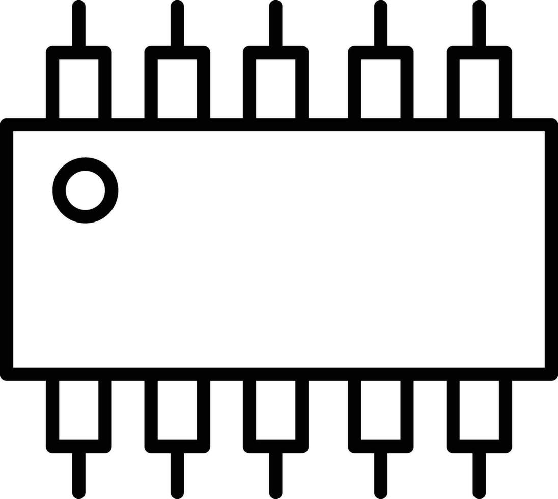 integrato circuito vettore icona
