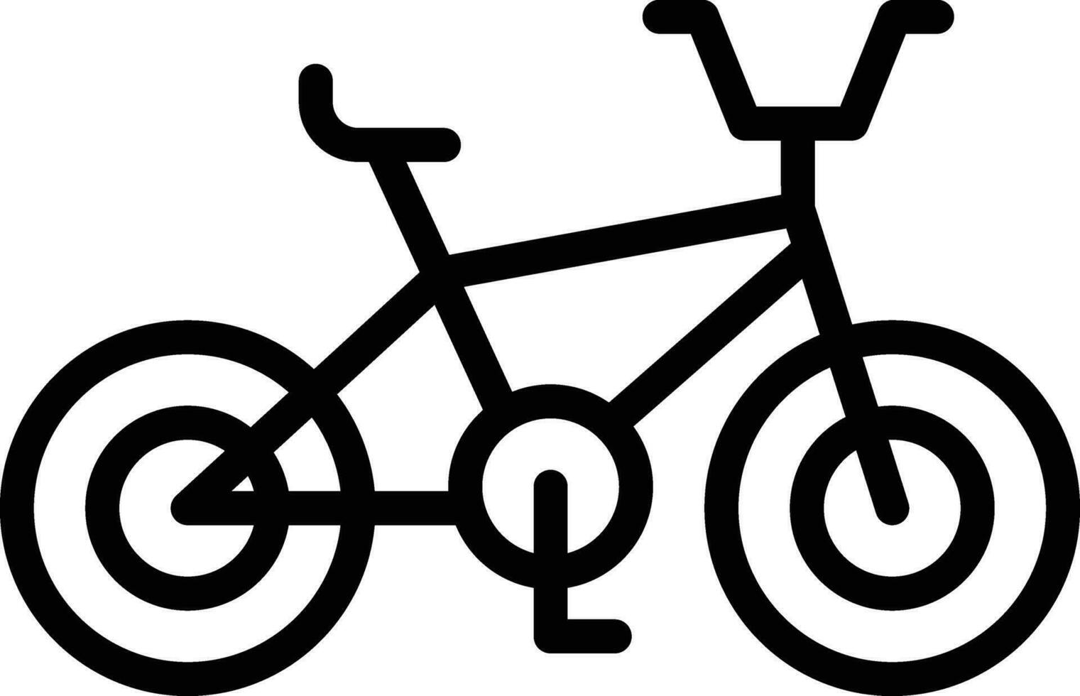 bmx bicicletta vettore icona