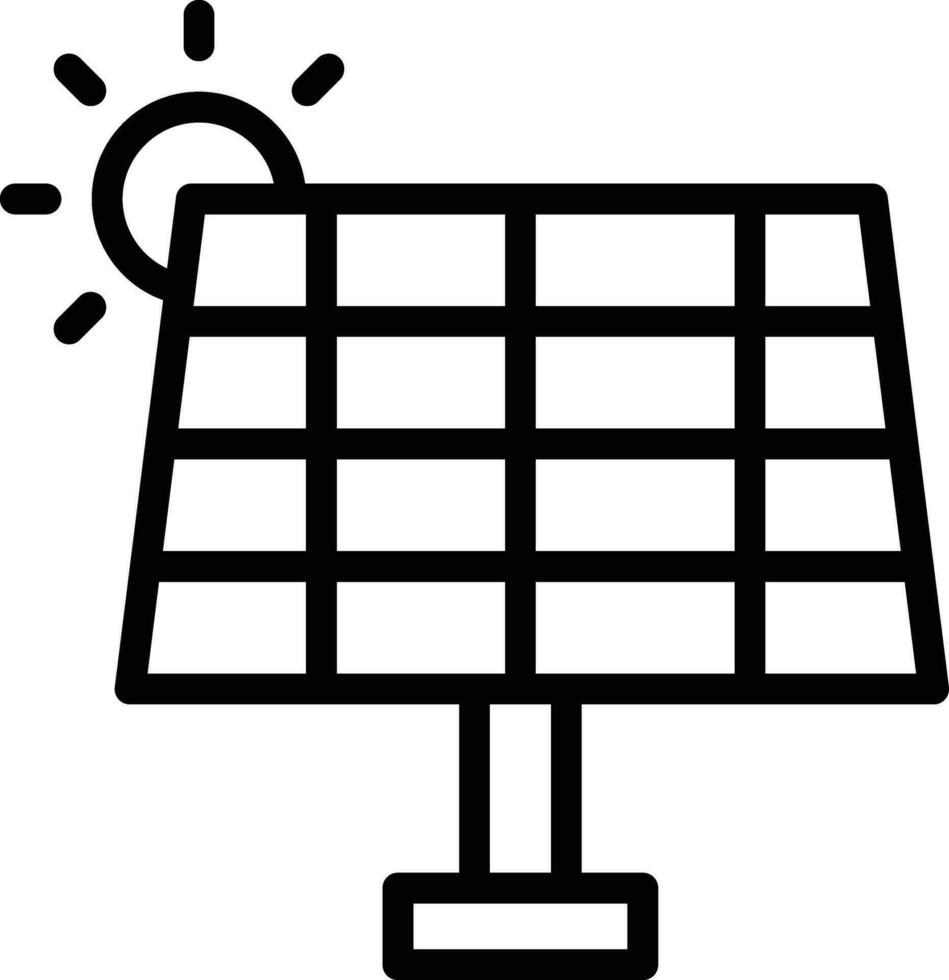 solare pannello vettore icona