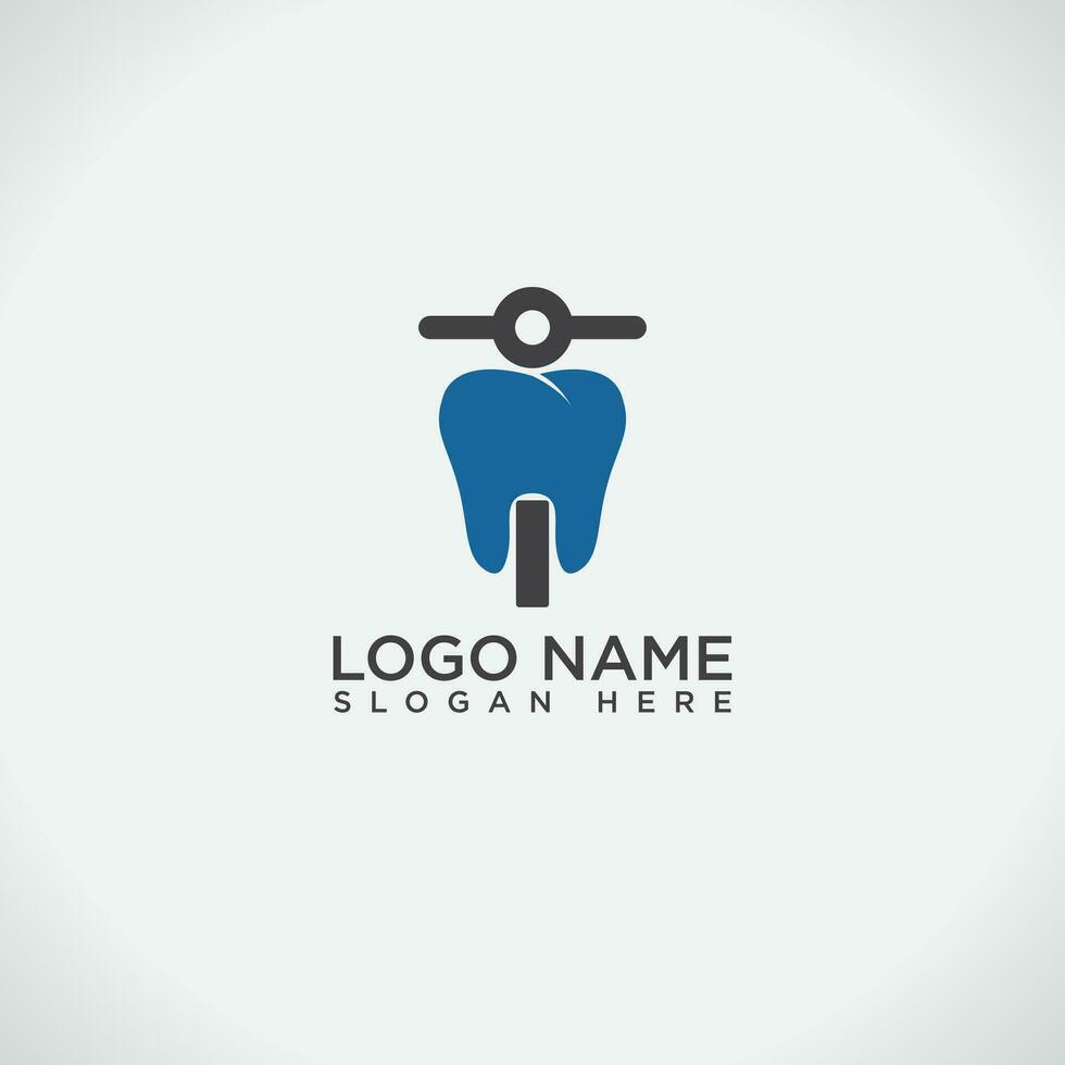 unico vespa dentale logo design vettore