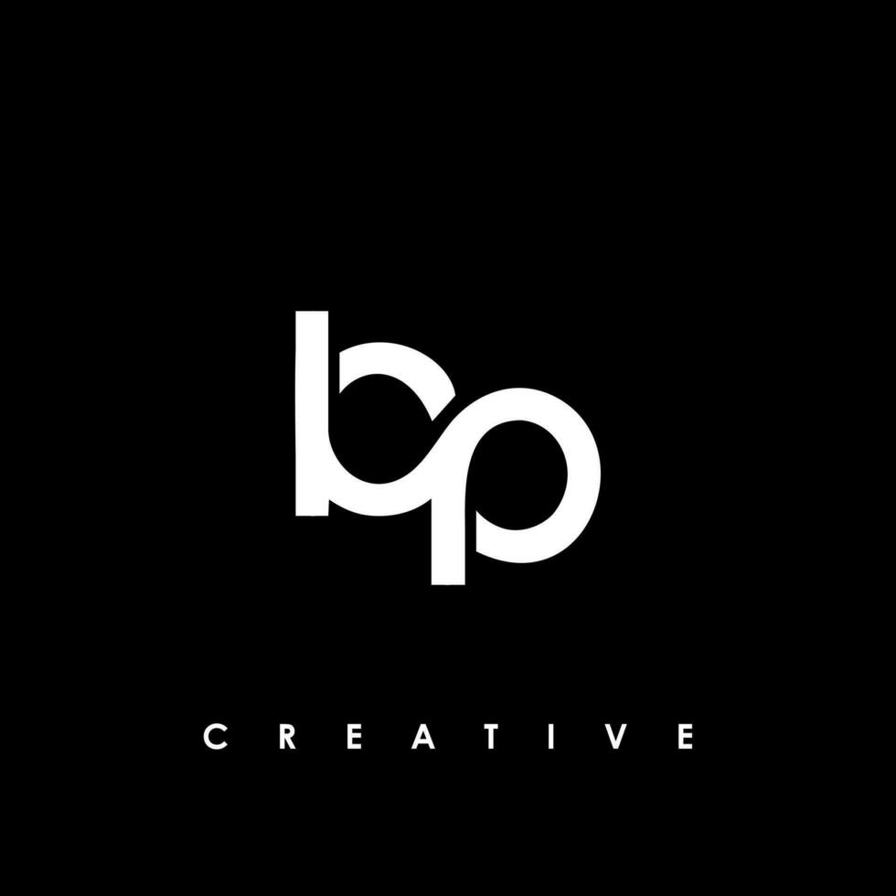 bp lettera iniziale logo design modello vettore illustrazione