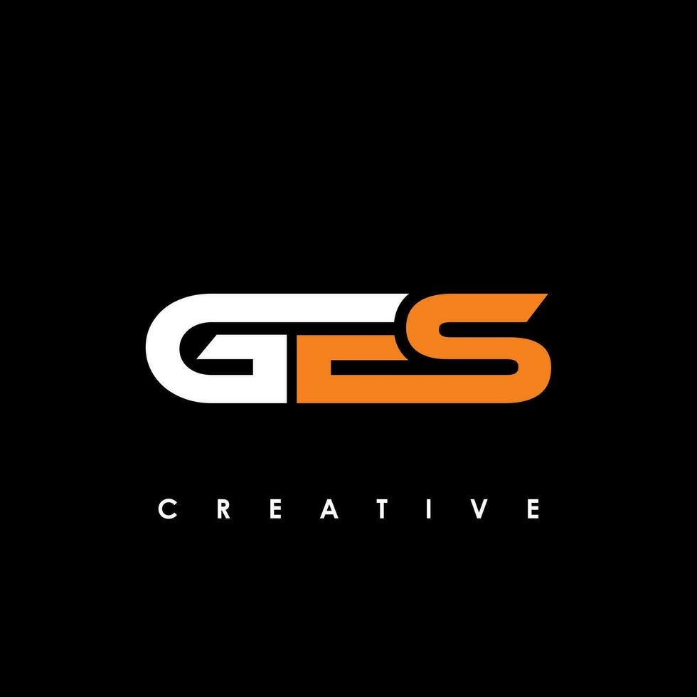 ges lettera iniziale logo design modello vettore illustrazione