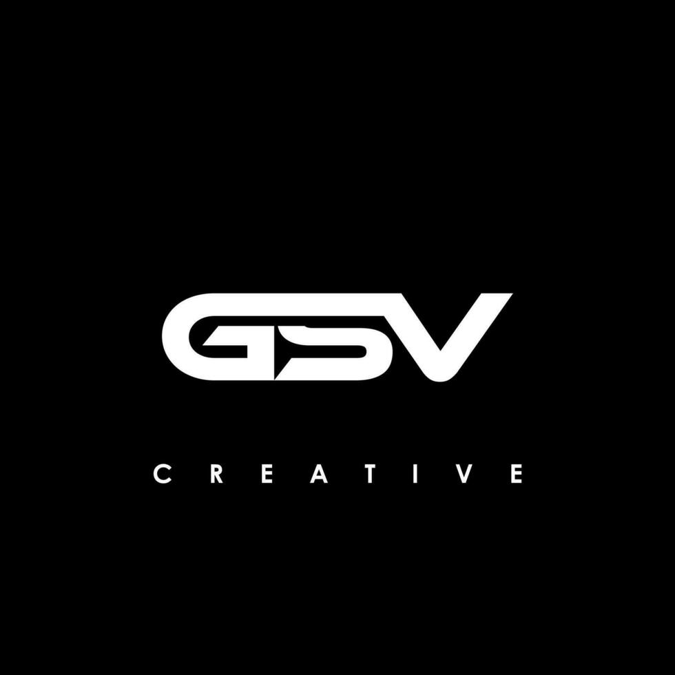 gsv lettera iniziale logo design modello vettore illustrazione