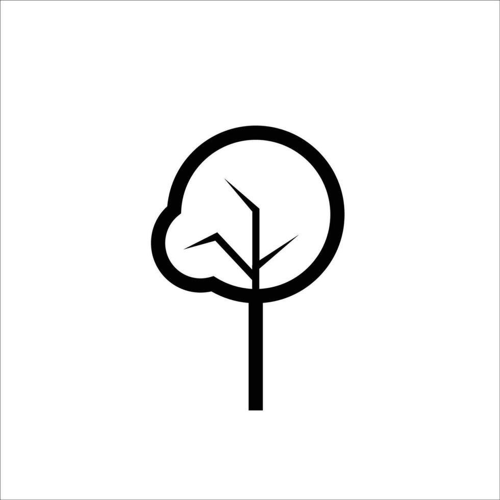vettore icona albero