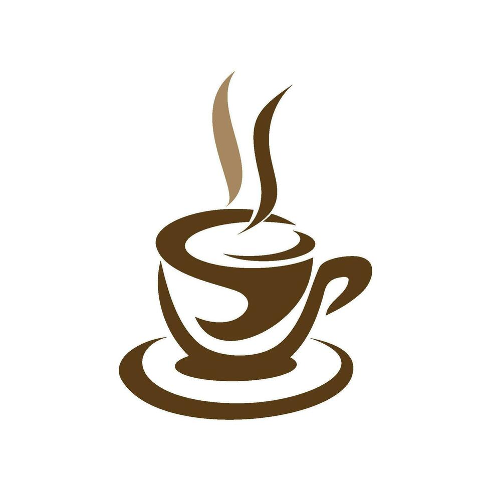 modello di logo della tazza di caffè vettore