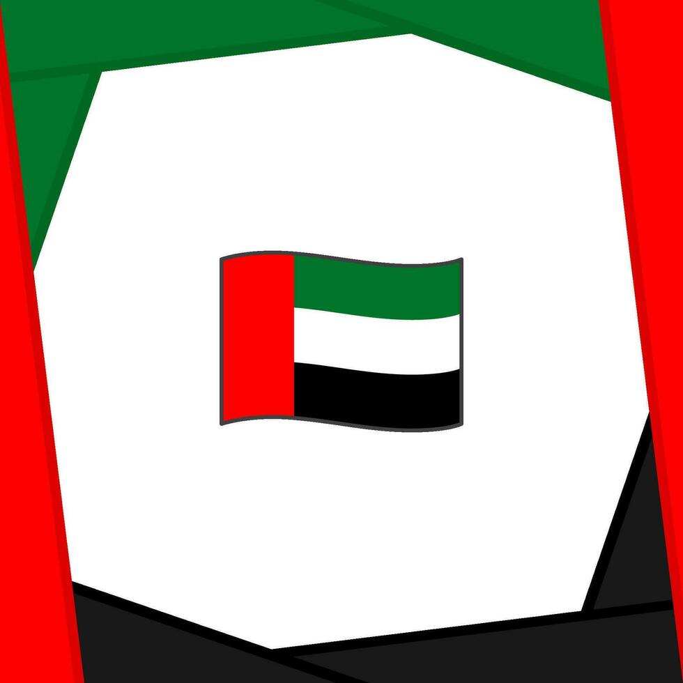 unito arabo Emirates bandiera astratto sfondo design modello. unito arabo Emirates indipendenza giorno bandiera sociale media inviare. bandiera vettore