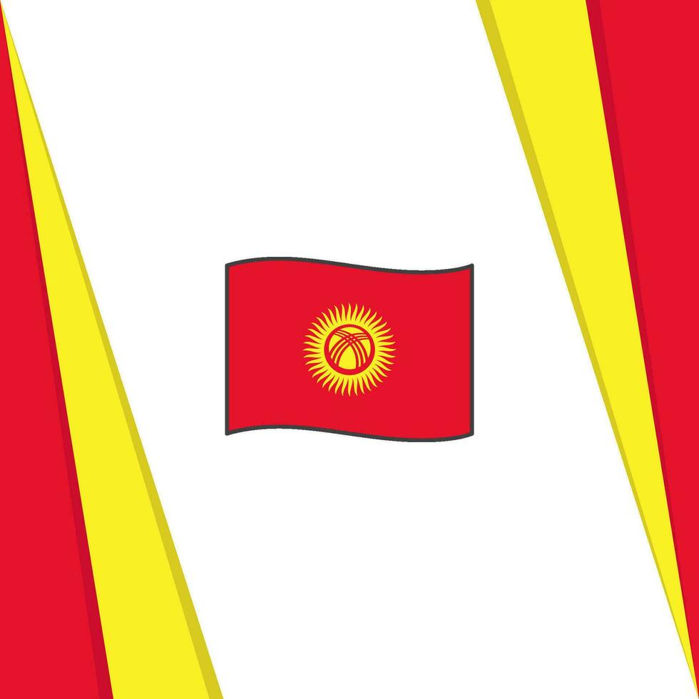 Kyrgyzstan bandiera astratto sfondo design modello. Kyrgyzstan indipendenza giorno bandiera sociale media inviare. Kyrgyzstan bandiera vettore