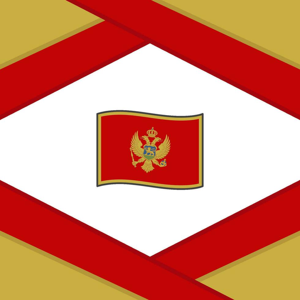 montenegro bandiera astratto sfondo design modello. montenegro indipendenza giorno bandiera sociale media inviare. montenegro modello vettore