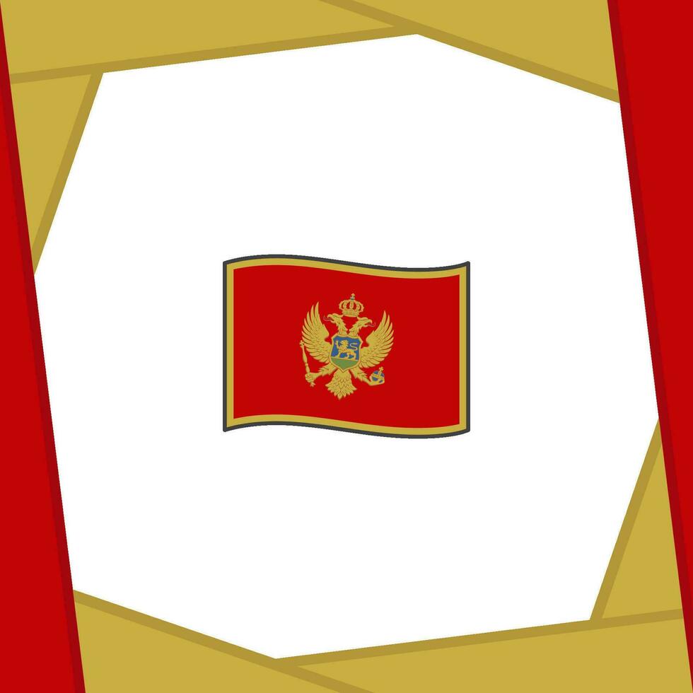 montenegro bandiera astratto sfondo design modello. montenegro indipendenza giorno bandiera sociale media inviare. montenegro bandiera vettore