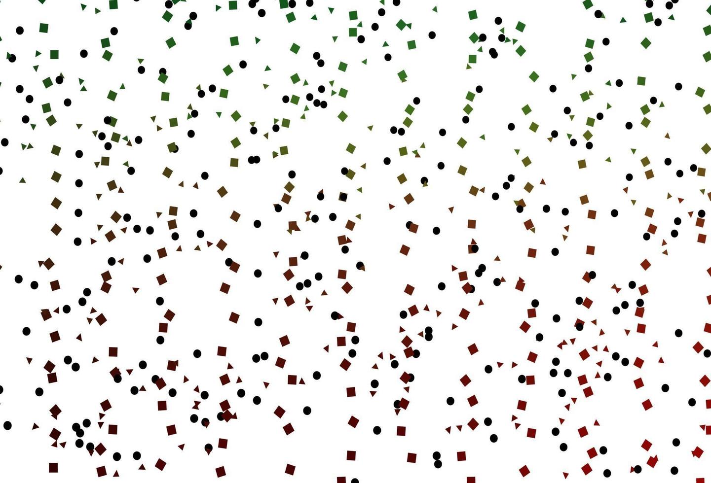 copertina vettoriale verde chiaro, rosso in stile poligonale con cerchi.