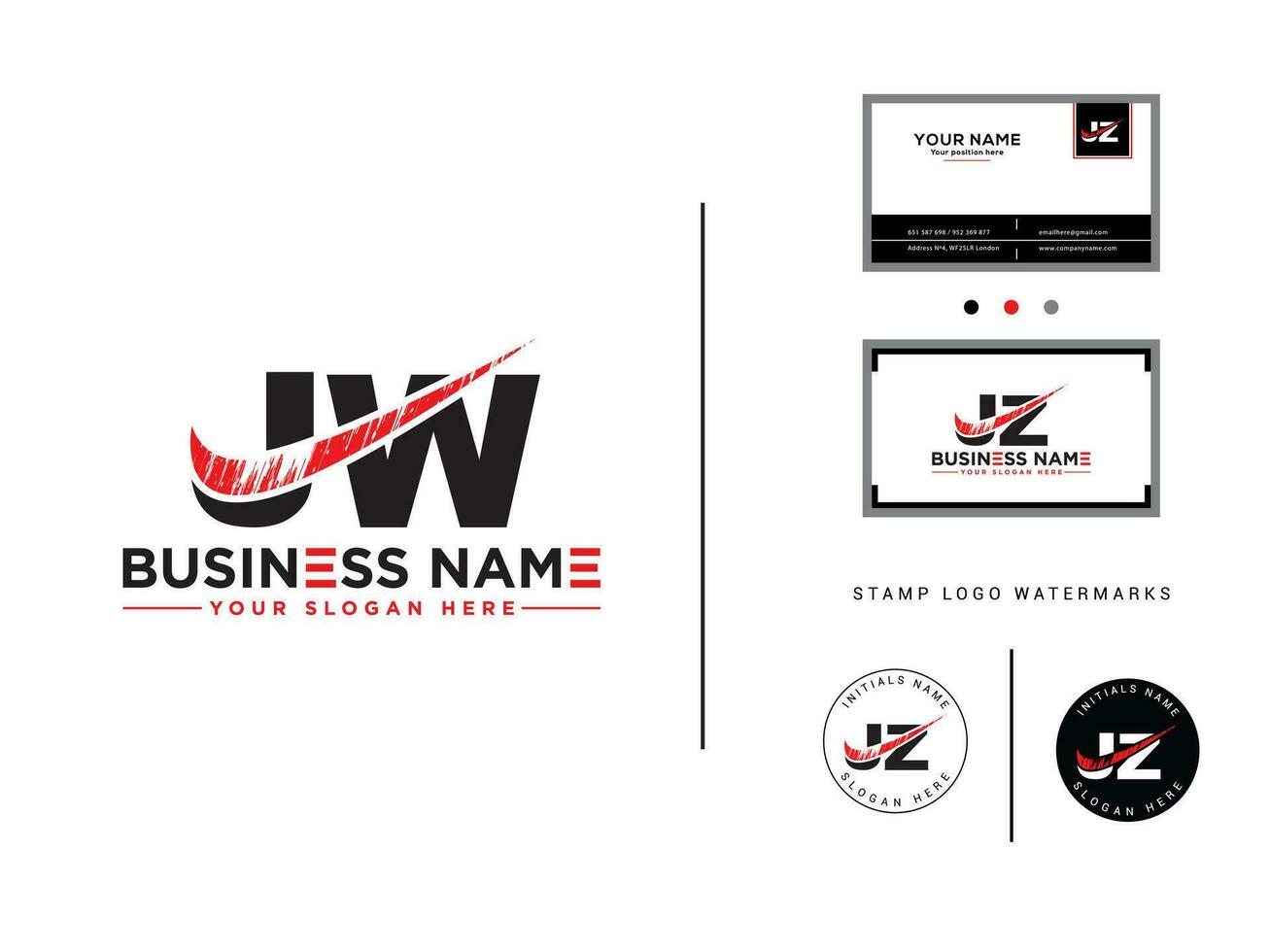 creativo jw lusso spazzola logo, nuovo lettera jw attività commerciale logo per il tuo marca vettore