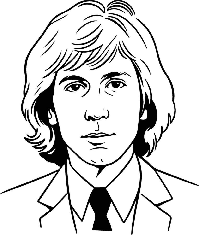 Harry Vanda, il easybeats illustrazione vettore