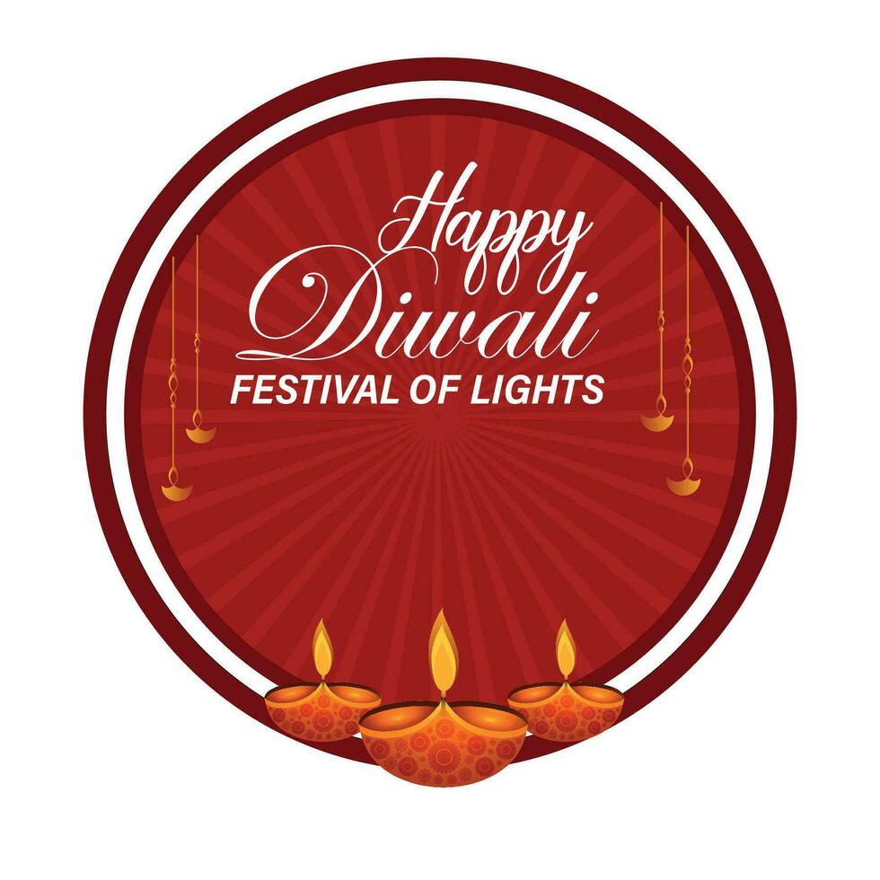contento diwali, Festival di luci, carta grafico di indiano Rangoli, d'oro luci, colorato decorativo sfondo, blu magenta sfondo vettore