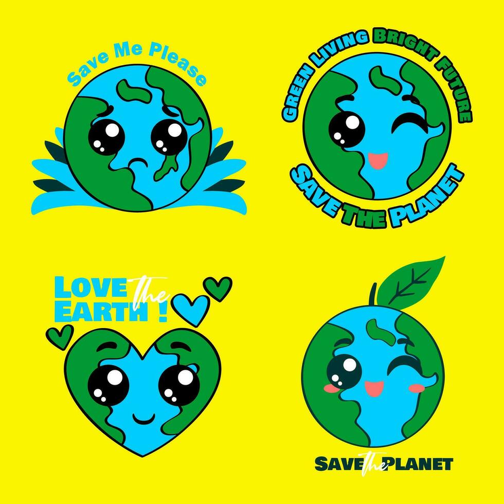 illustrazione di un terra globo per significare quello noi dovere amore il terra e prendere cura di esso vettore