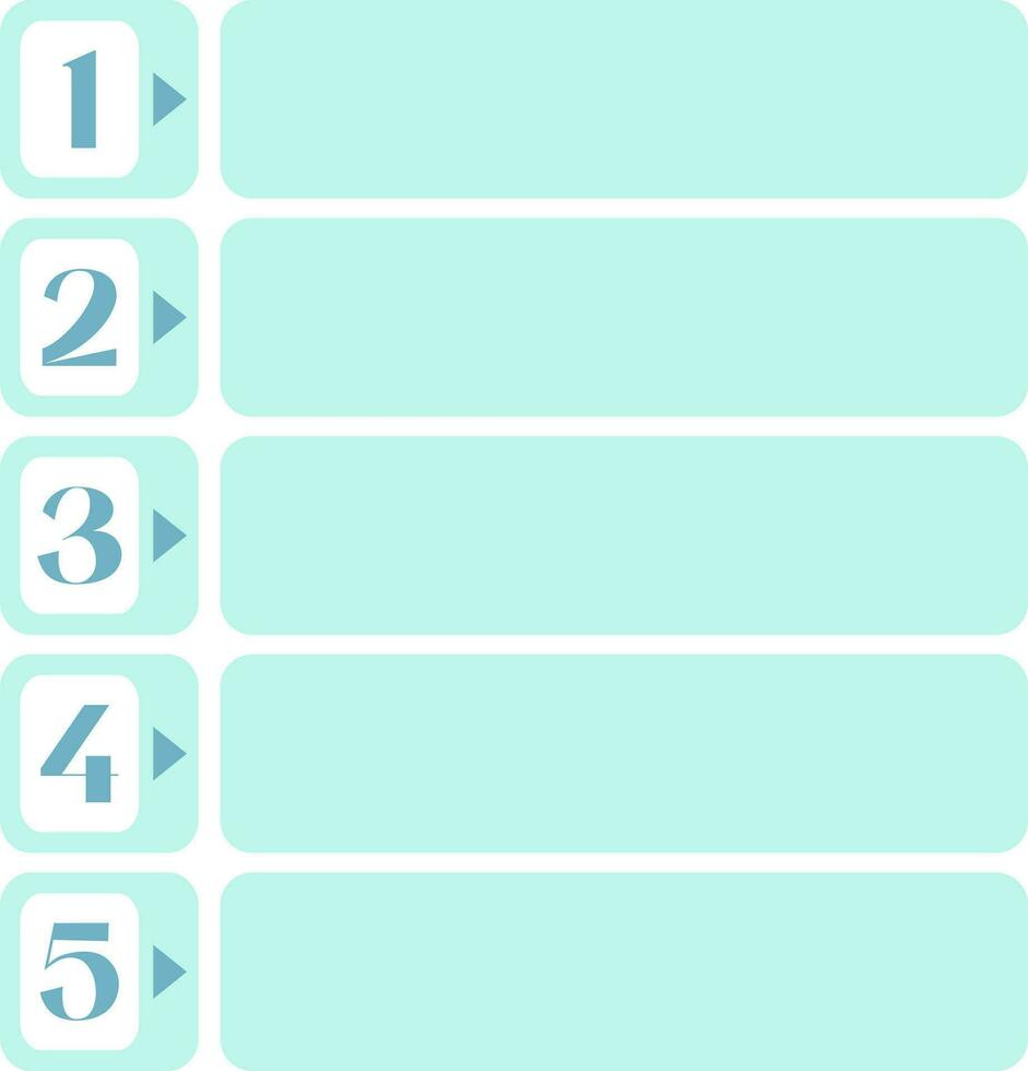 punto elenco articolo Infografica numerazione vettore
