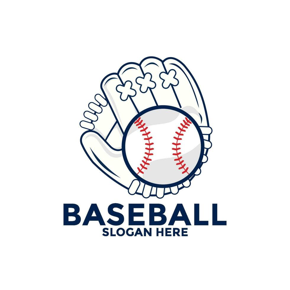 professionale baseball modello logo disegno, baseball logo vettore icona