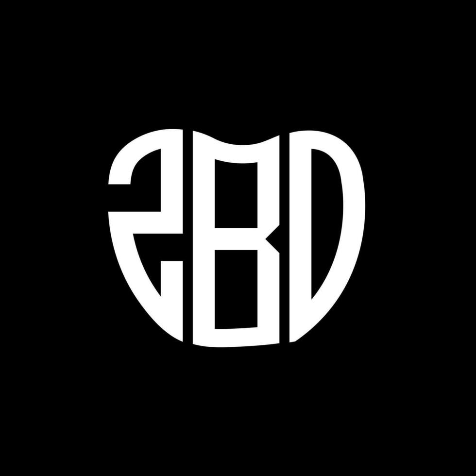 zbo lettera logo creativo design. zbo unico design. vettore