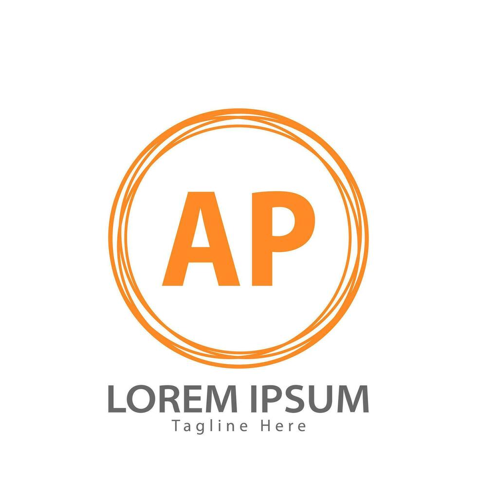 lettera ap logo. un' p. ap logo design vettore illustrazione per creativo azienda, attività commerciale, industria. professionista vettore