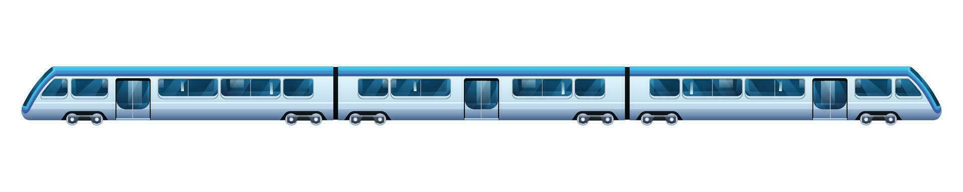 moderno elettrico treno vettore illustrazione isolato su bianca sfondo