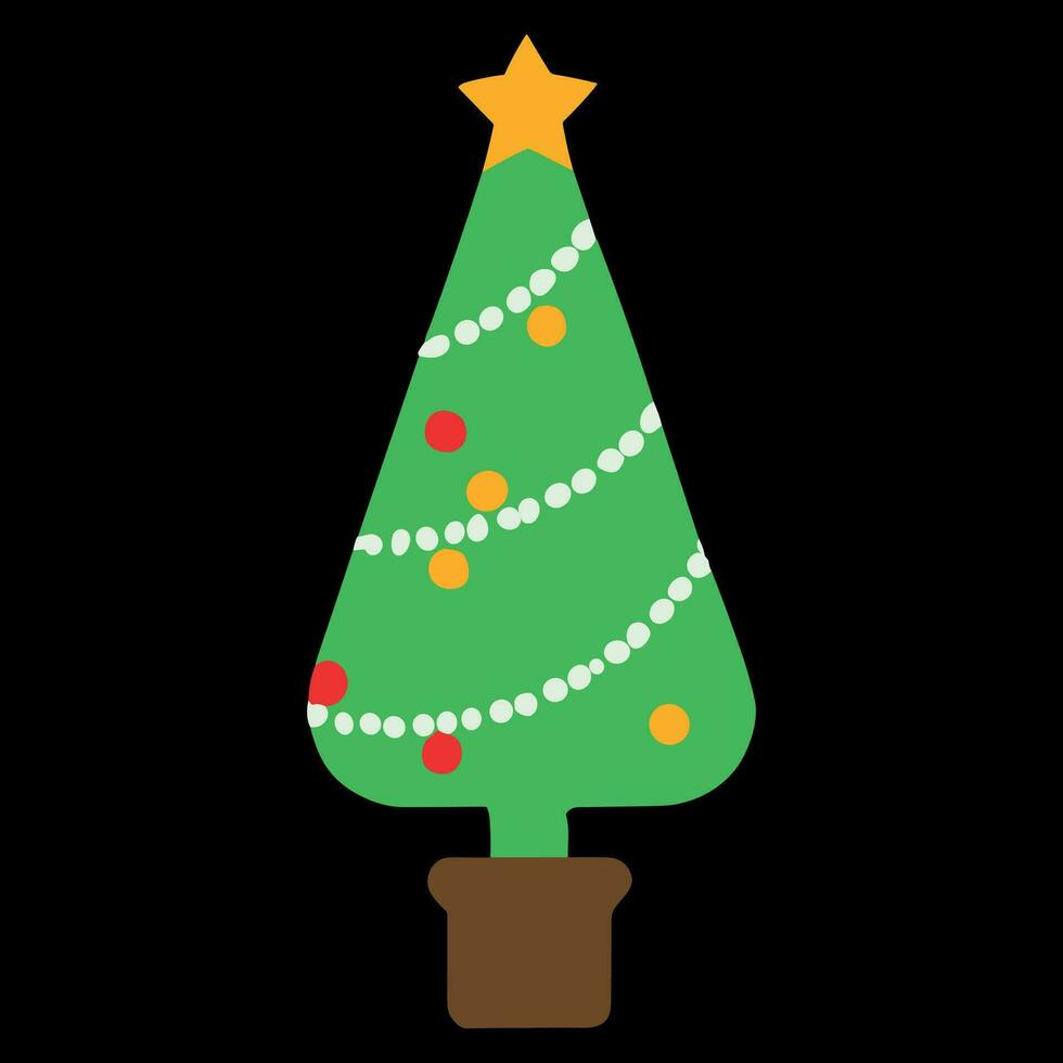 Natale albero vettore design