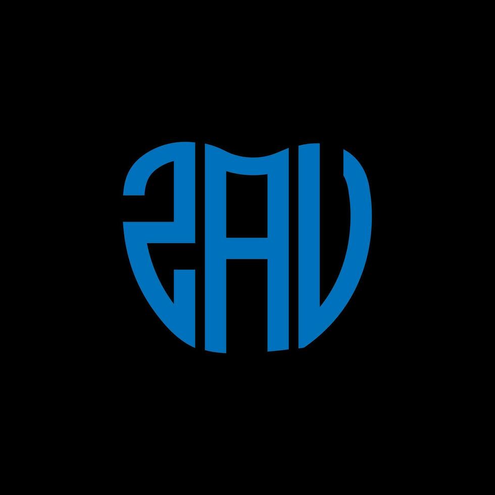 zav lettera logo creativo design. zav unico design. vettore