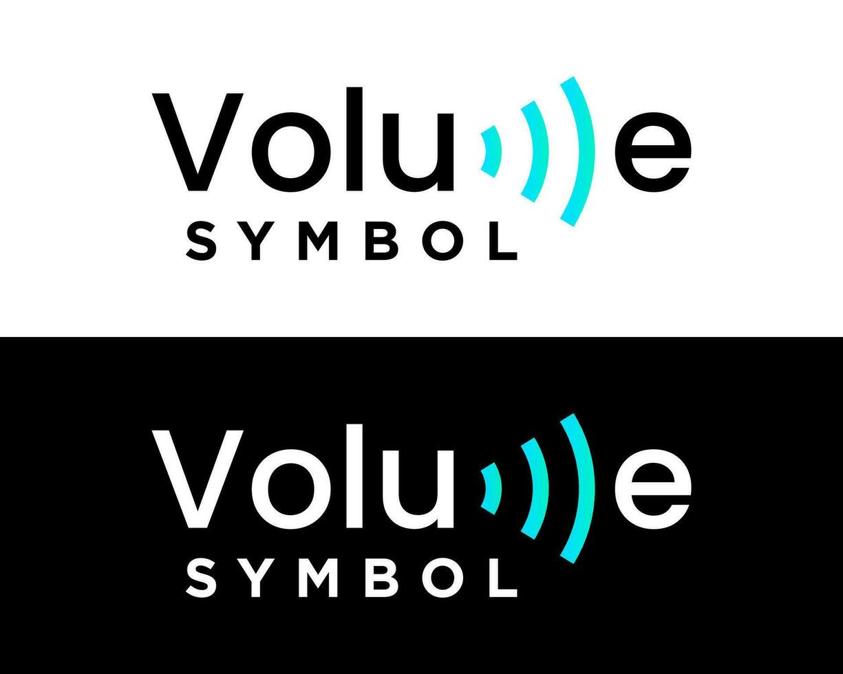 lettera m monogramma volume Audio altoparlante logo design. vettore