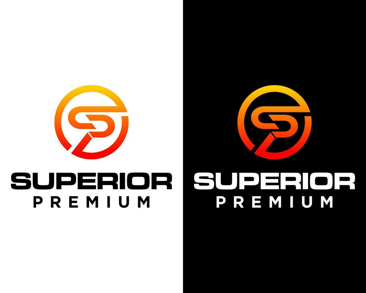 lettera sp monogramma sport logo design. vettore