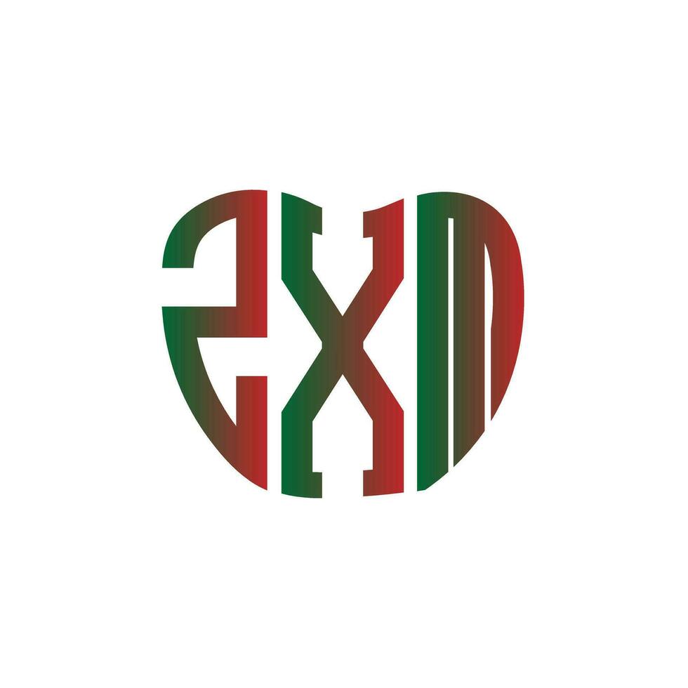 zxm lettera logo creativo design. zxm unico design. vettore