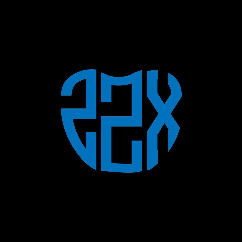 zzx lettera logo creativo design. zzx unico design. vettore