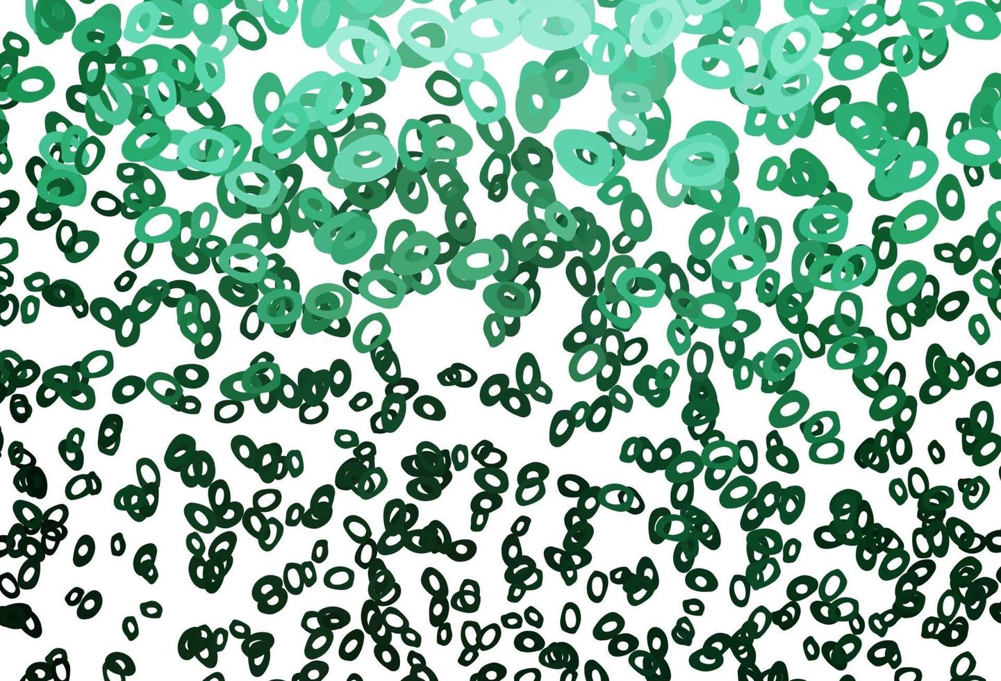 modello vettoriale verde scuro con cerchi.