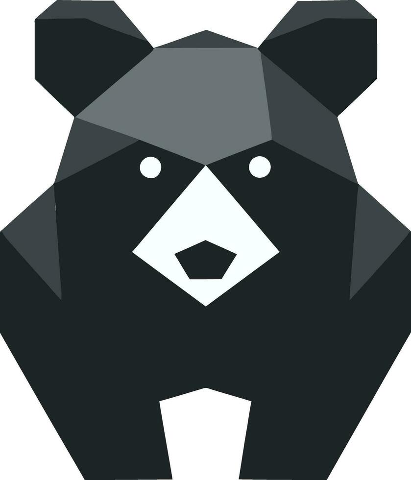 selvaggio orso logo orso incoronato emblema vettore