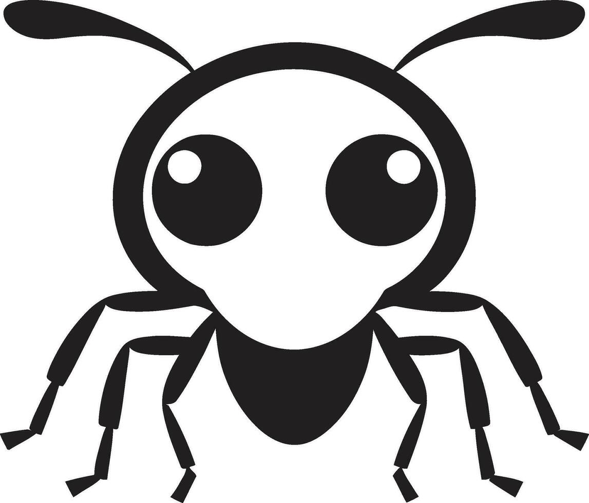 nero vettore formica icona un' logo per il età moderno nero formica emblema vettore logo brillantezza