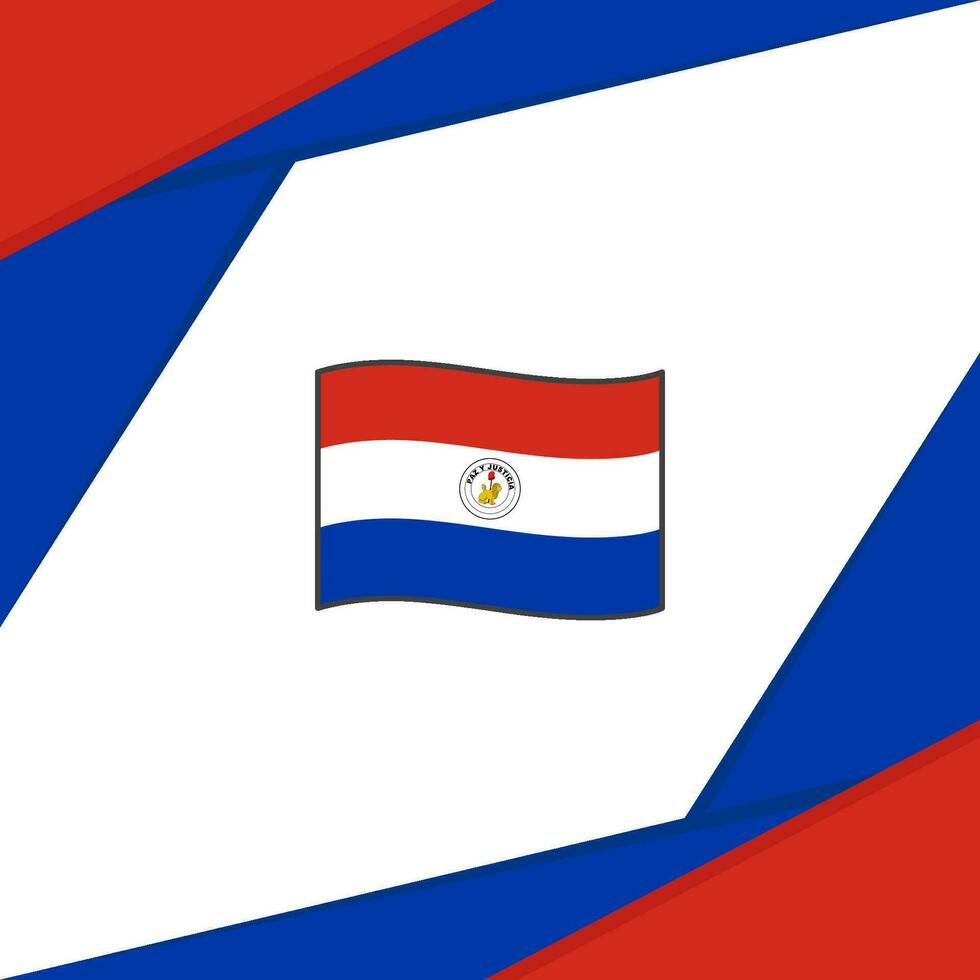 paraguay bandiera astratto sfondo design modello. paraguay indipendenza giorno bandiera sociale media inviare vettore