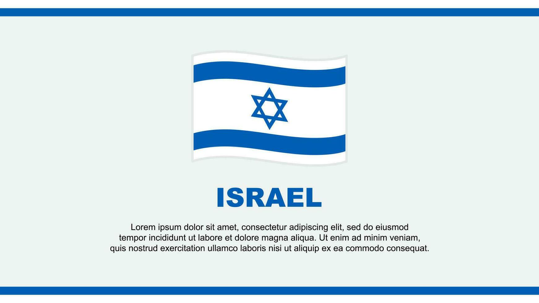Israele bandiera astratto sfondo design modello. Israele indipendenza giorno bandiera sociale media vettore illustrazione. Israele design