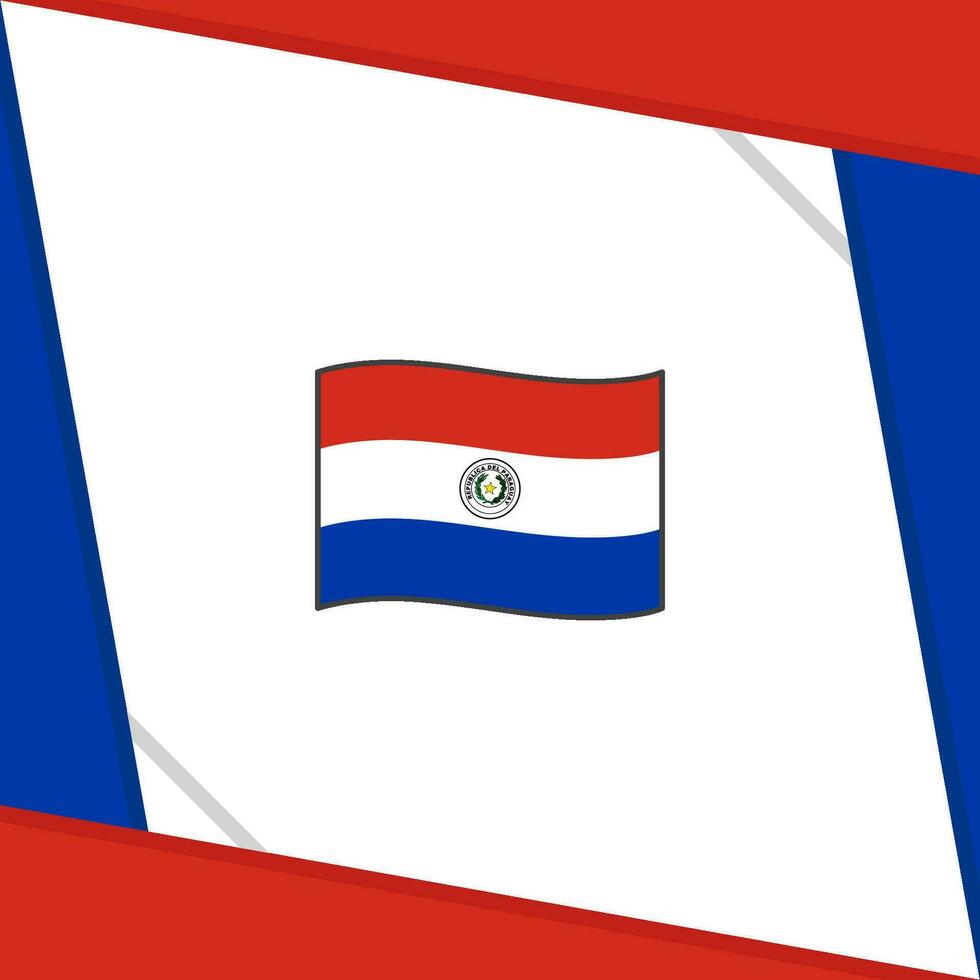 paraguay bandiera astratto sfondo design modello. paraguay indipendenza giorno bandiera sociale media inviare. paraguay indipendenza giorno vettore