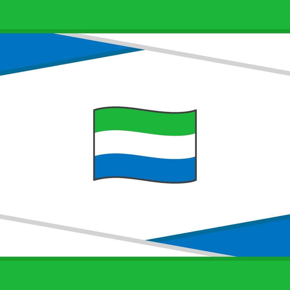 sierra Leone bandiera astratto sfondo design modello. sierra Leone indipendenza giorno bandiera sociale media inviare. sierra Leone vettore