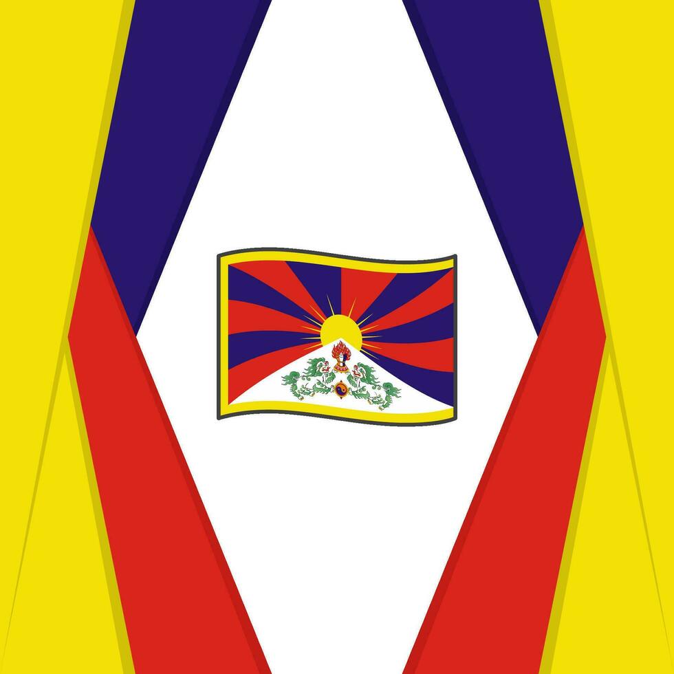 Tibet bandiera astratto sfondo design modello. Tibet indipendenza giorno bandiera sociale media inviare. Tibet sfondo vettore