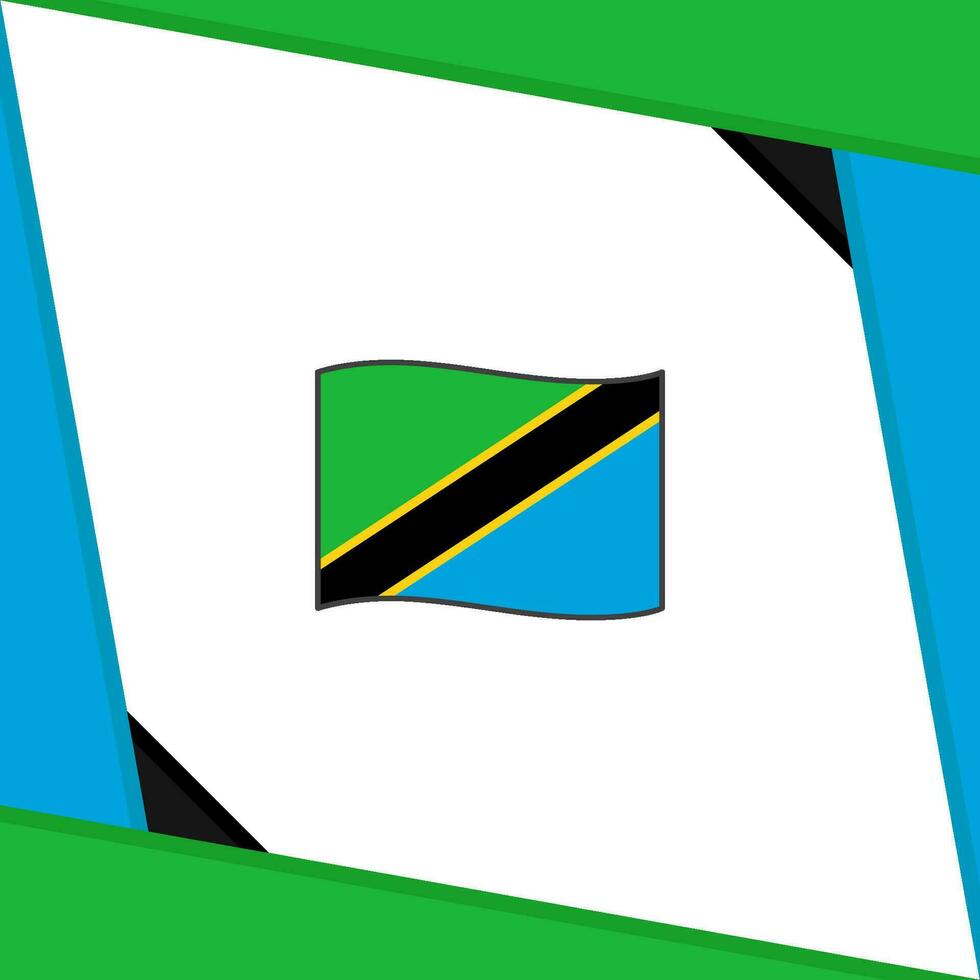Tanzania bandiera astratto sfondo design modello. Tanzania indipendenza giorno bandiera sociale media inviare. Tanzania indipendenza giorno vettore