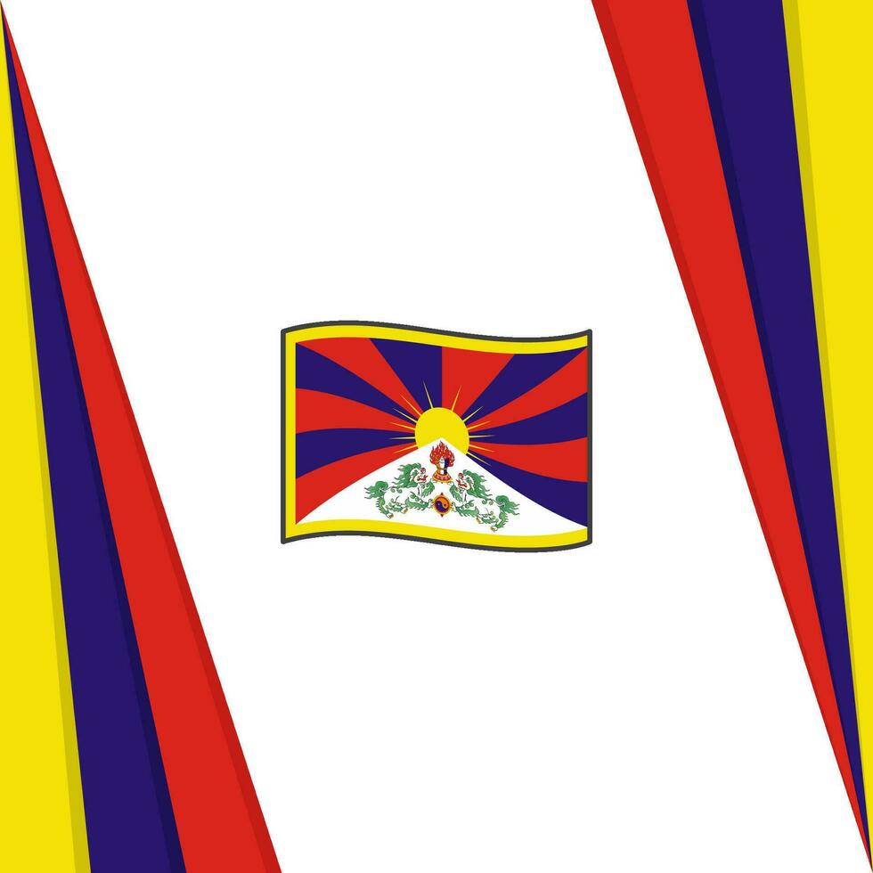 Tibet bandiera astratto sfondo design modello. Tibet indipendenza giorno bandiera sociale media inviare. Tibet bandiera vettore