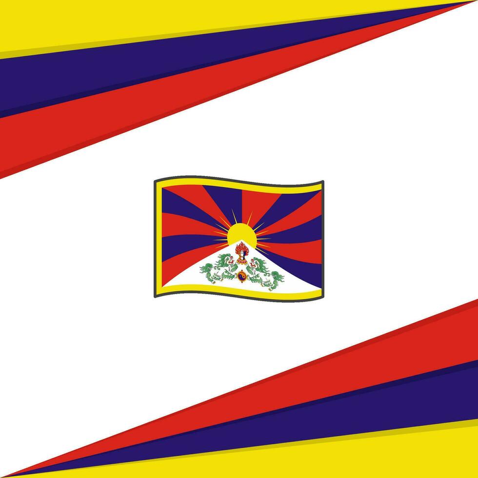 Tibet bandiera astratto sfondo design modello. Tibet indipendenza giorno bandiera sociale media inviare. Tibet design vettore