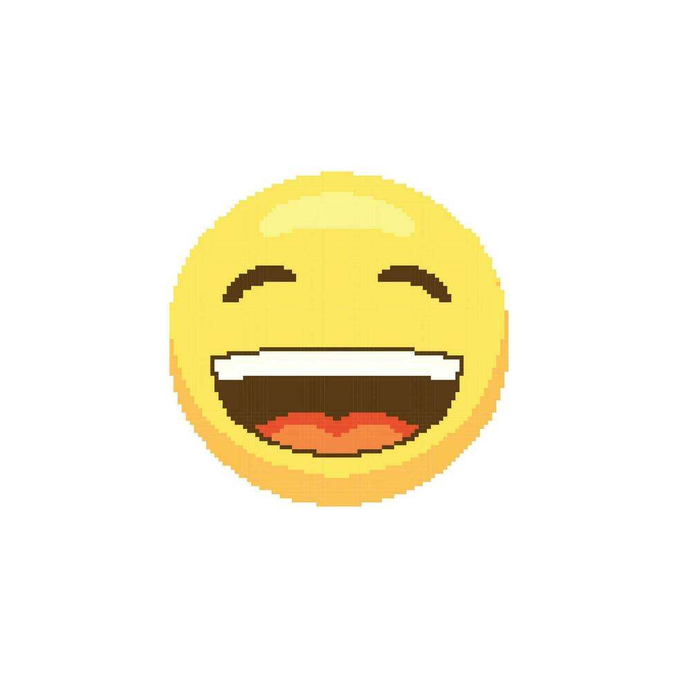 ridendo viso emoji logo icona vettore
