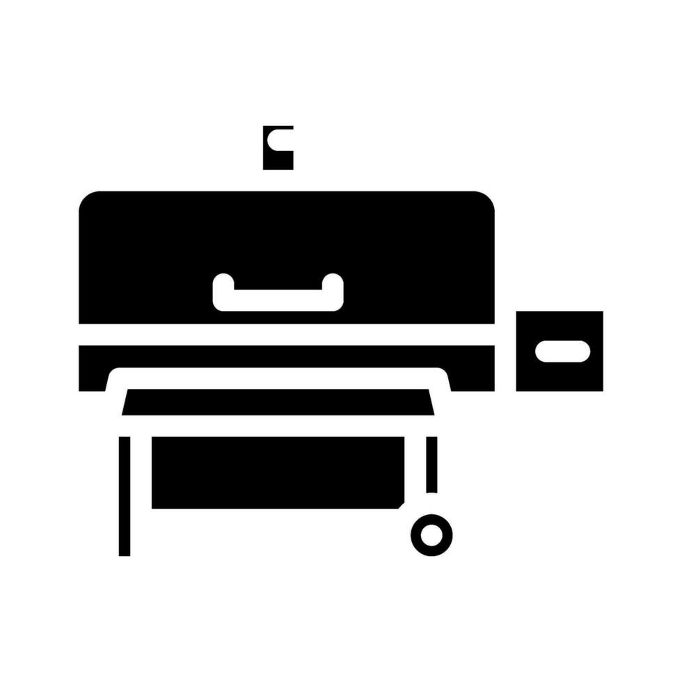 pellet fumatore glifo icona vettore illustrazione