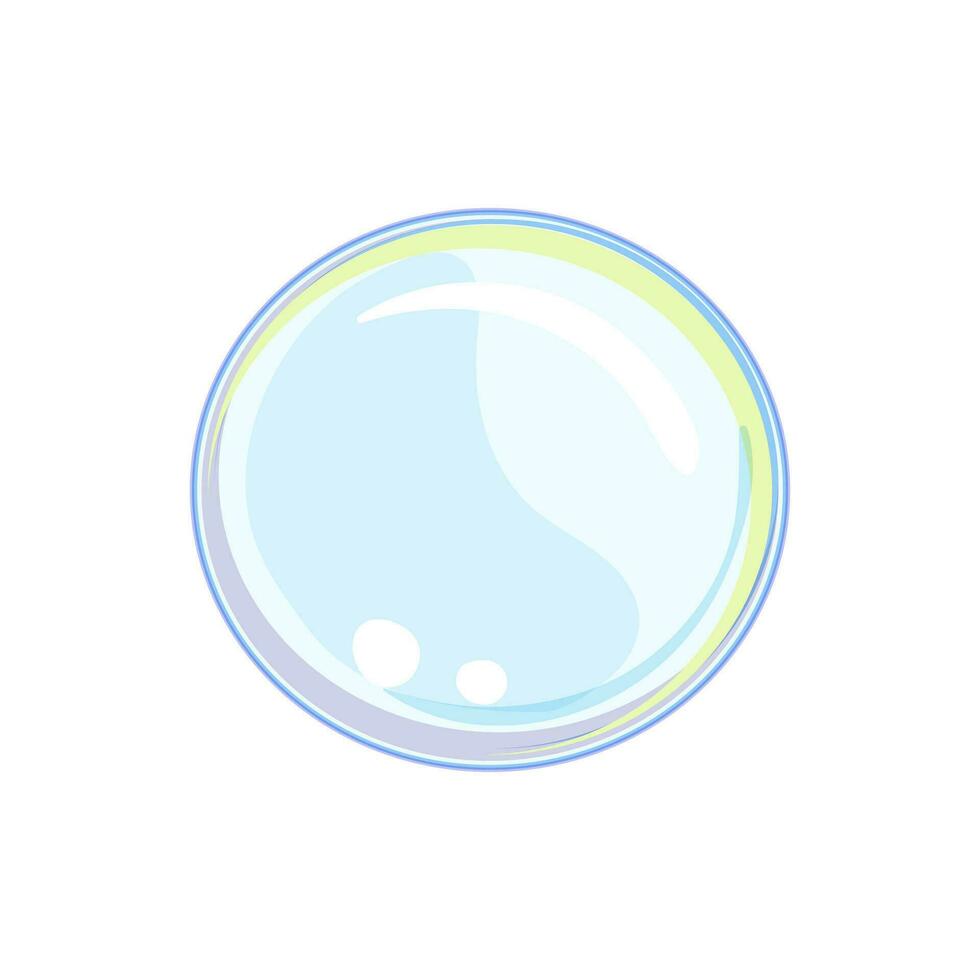cerchio sapone bolle cartone animato vettore illustrazione