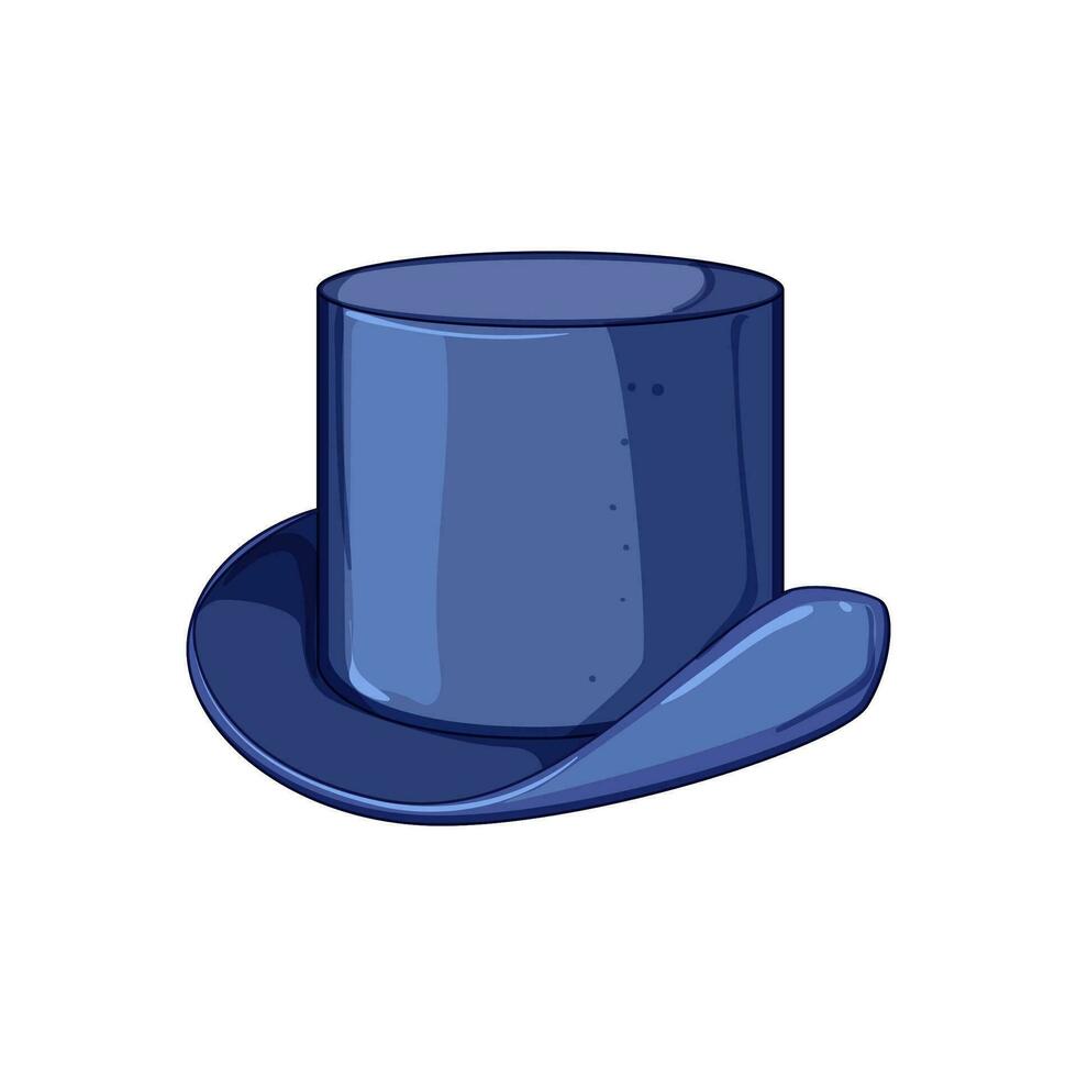 superiore cilindro cappello cartone animato vettore illustrazione