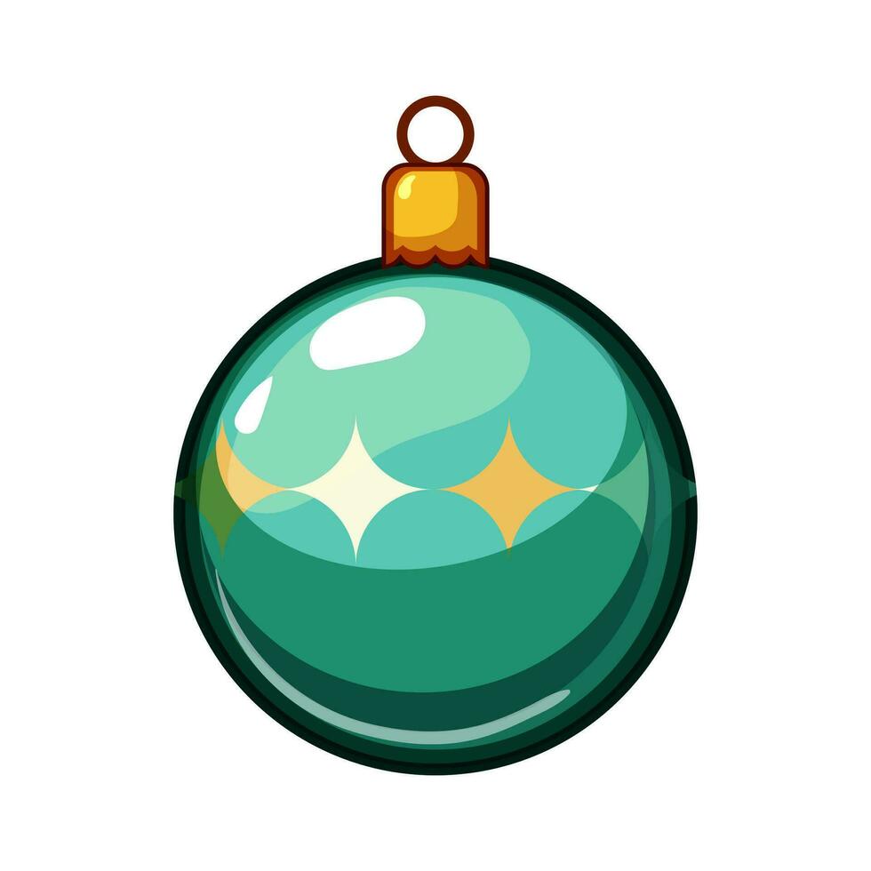 vacanza Natale palla cartone animato vettore illustrazione